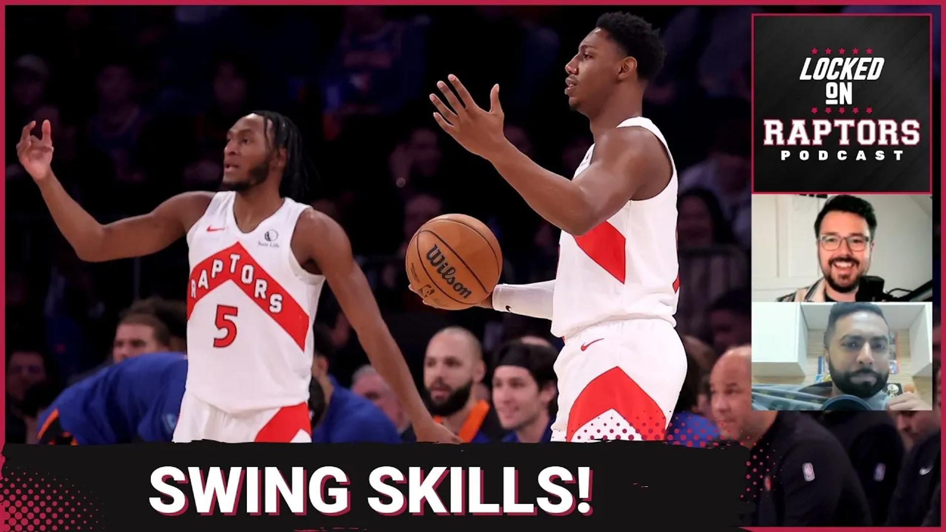 What are the most important swing skills for Immanuel Quickley, RJ Barrett & Gradey ahead of the Toronto Raptors' 2024-25 season?