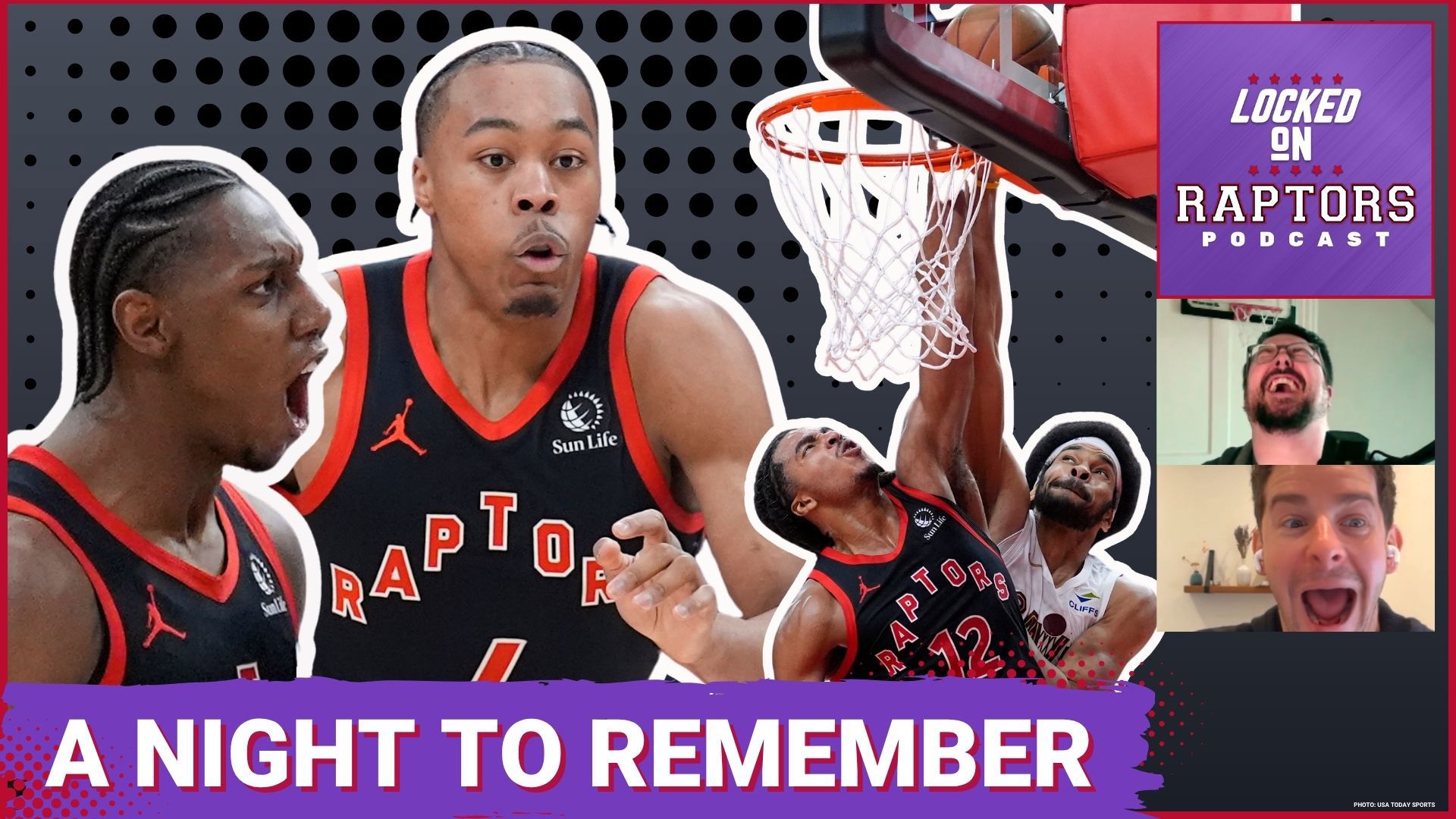Battle Raptors Scottie Barnes & RJ Barrett & Collin Murray-Boyles & Jamison Battle ...