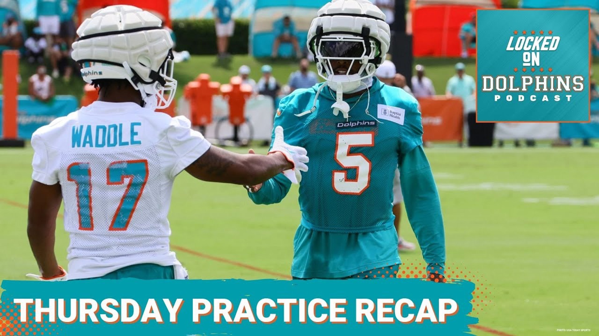 The stars were out for the Miami Dolphins on Thursday's training camp practice — Tyreek Hill, Jaylen Waddle and Tua Tagovailoa all flashed on Thursday.