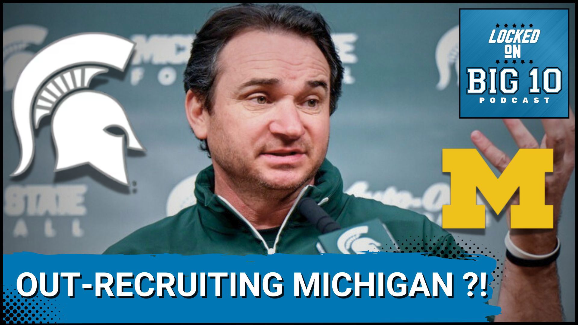 Michigan State's 2026 recruiting surge vs Michigan's struggles. Big Ten dynamics shift. Key commits, QB situations, and conference helmet rankings analyzed.
