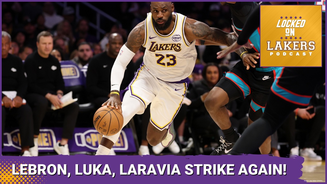 Strong Games From Luka Dončić, LeBron James, and Jake LaRavia Push Lakers Past Memphis.