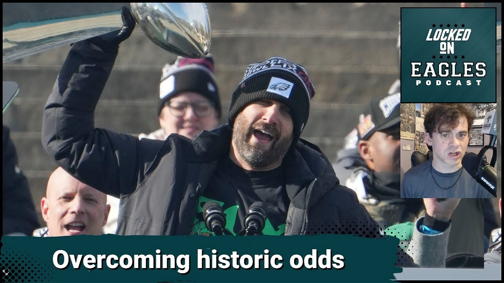 The 2024 Philadelphia Eagles overcame historic odds to win a Super Bowl.