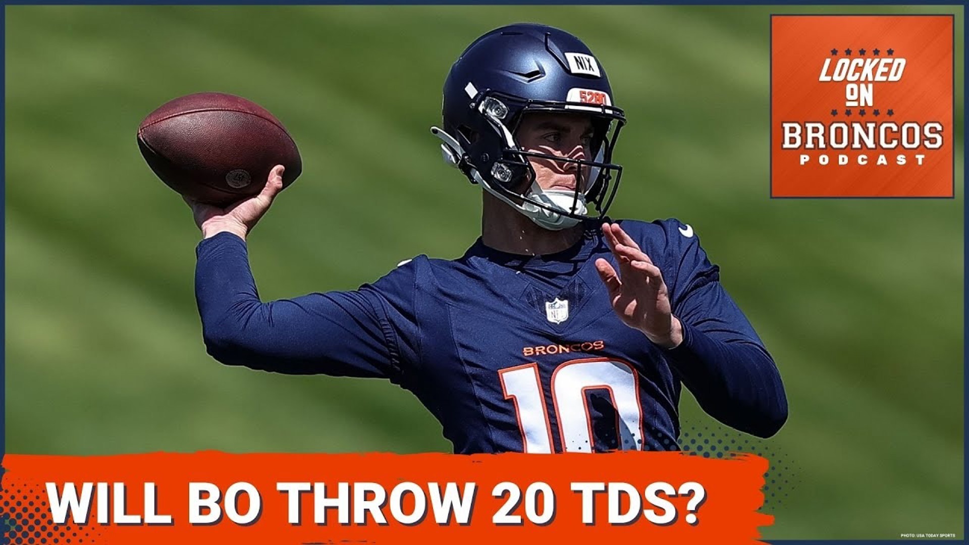 Will Denver Broncos rookie quarterback Bo Nix throw 20 or more touchdown passes this season if he starts for Sean Payton?
