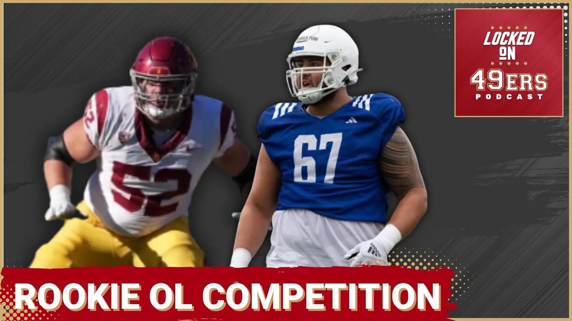 The San Francisco 49ers drafted a pair of offensive linemen in third rounder Dominick Puni out of Kansas and USC's Jarrett Kingston in round six