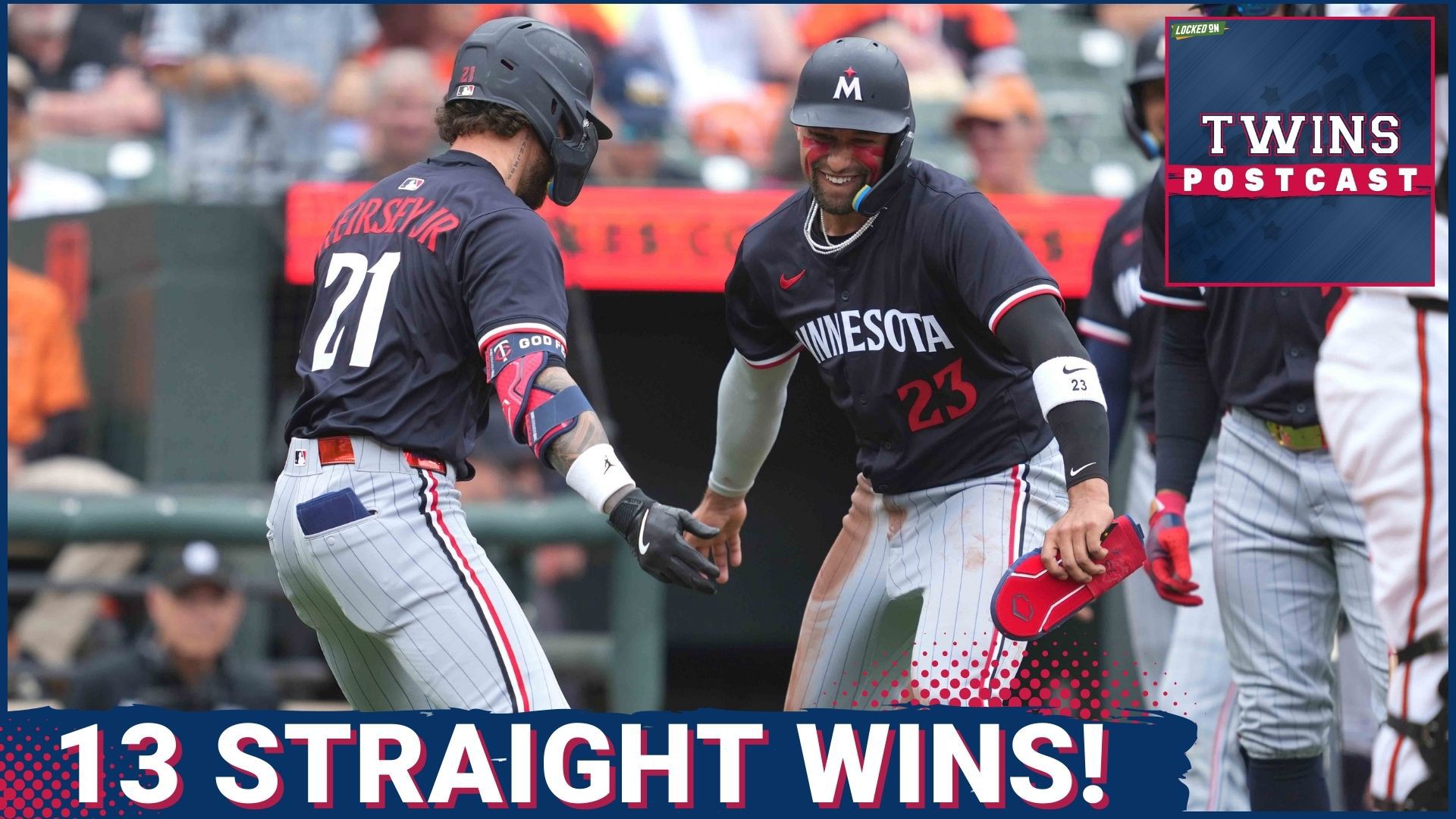 The Minnesota Twins are on an MLB best 13-game win streak after their game two victory in the border battle versus Milwaukee.