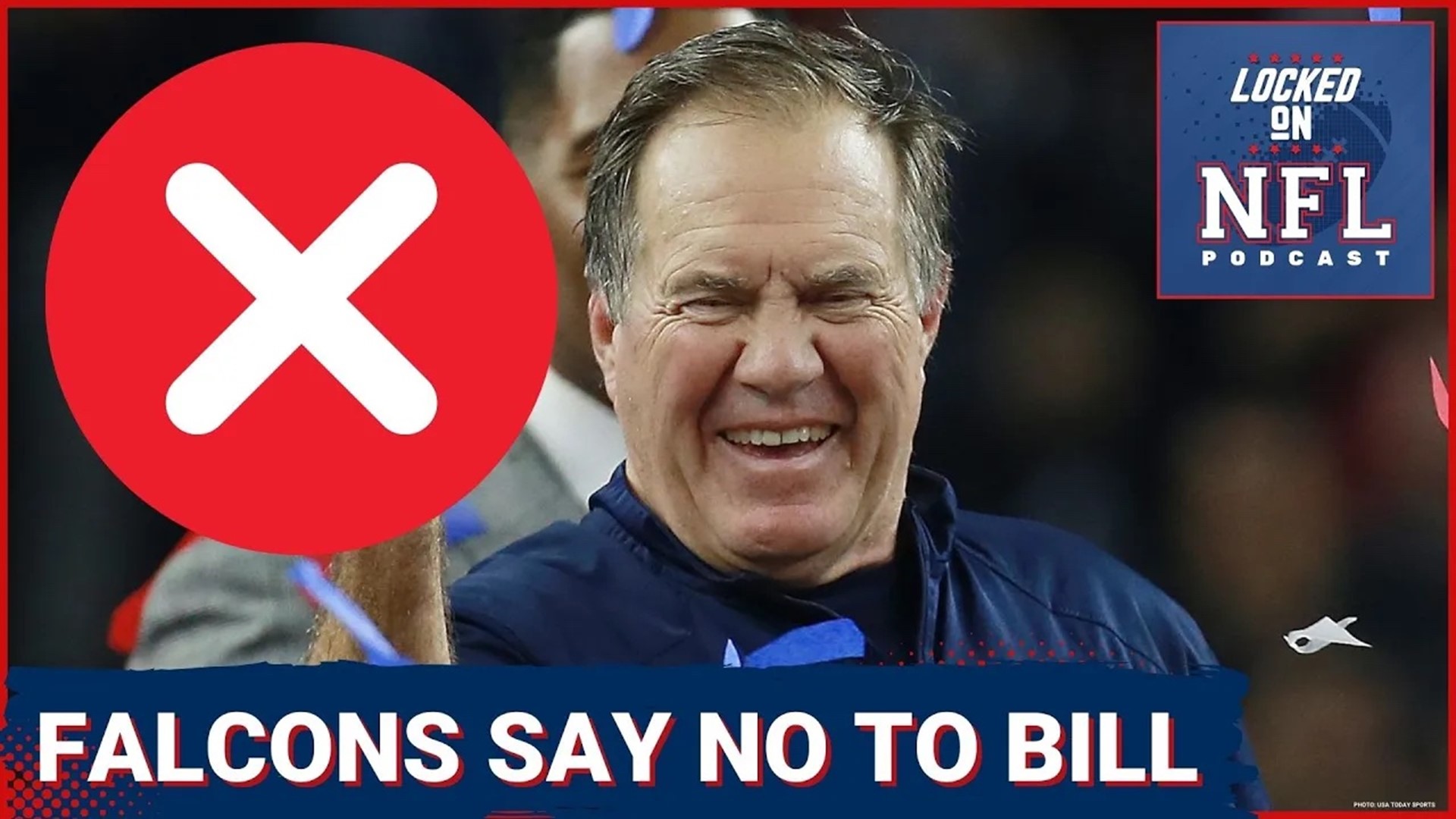 It may surprise some, but the Atlanta Falcons will not bring in Bill Belichick as their next head coach.