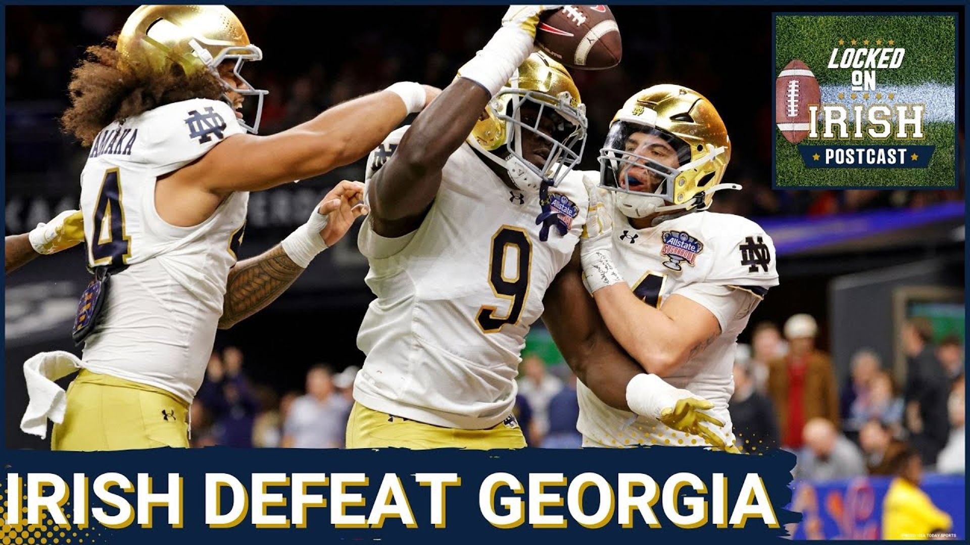 REACTION: The Notre Dame Fighting Irish TAKE DOWN the Georgia Bulldogs ...