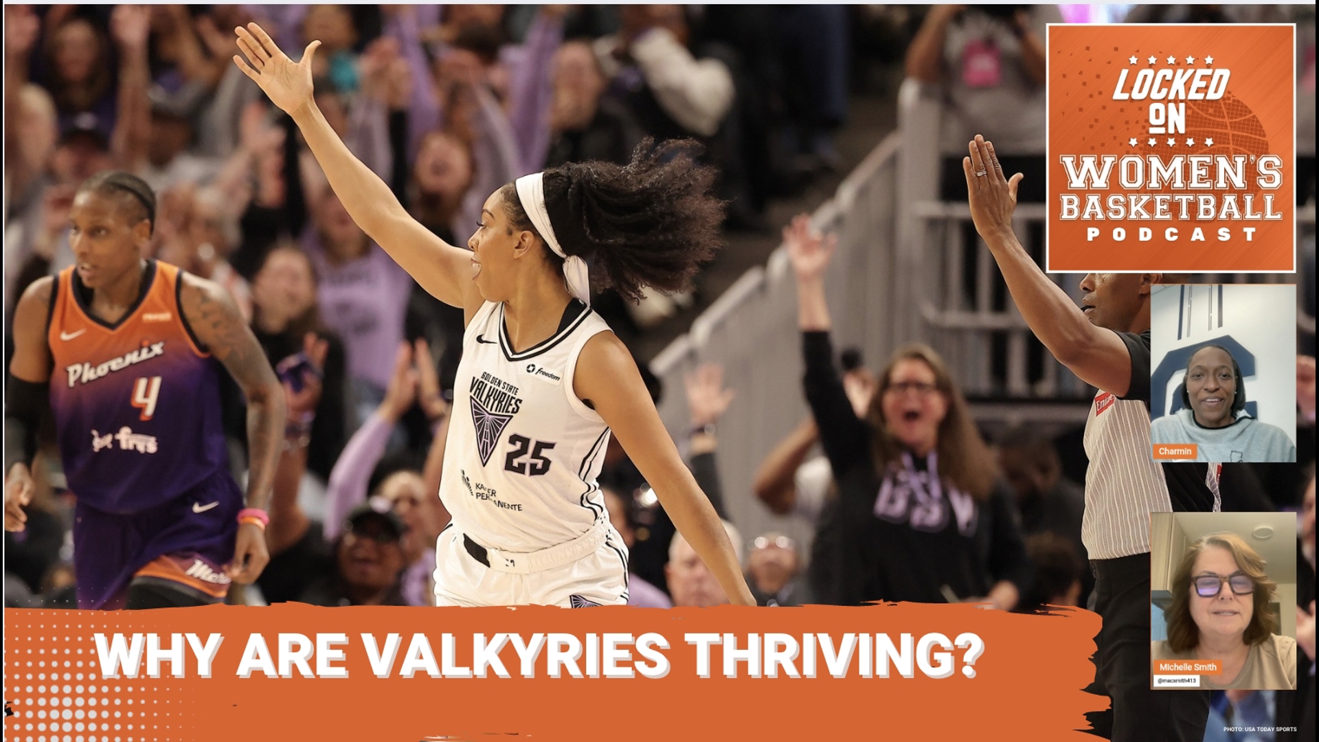 Cal head coach Charmin Smith joins Michelle Smith on the latest Valkyries Report to talk about the precocious expansion team.