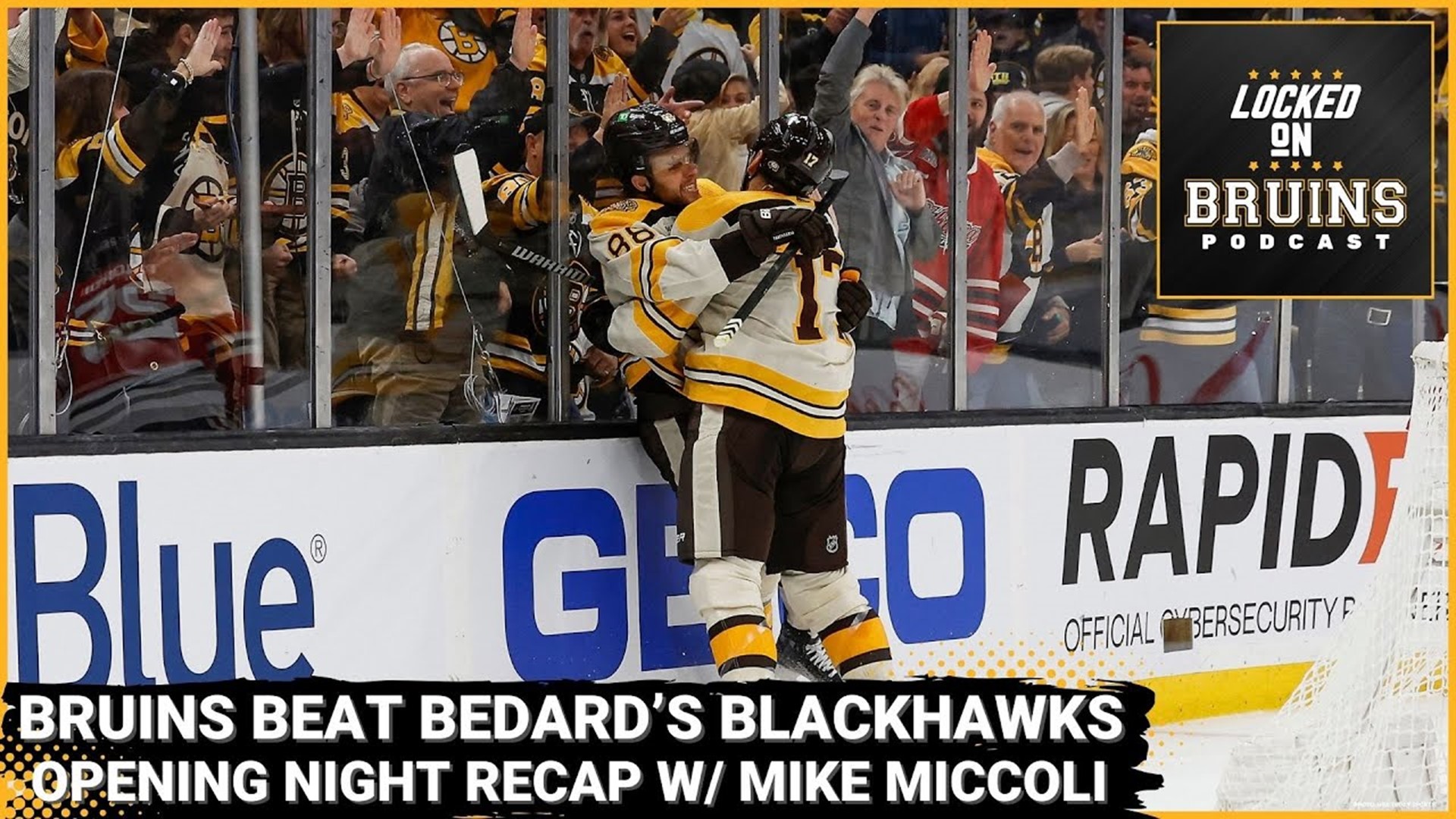 Boston Bruins Beat Connor Bedard's Chicago Blackhawks. Opening Night ...