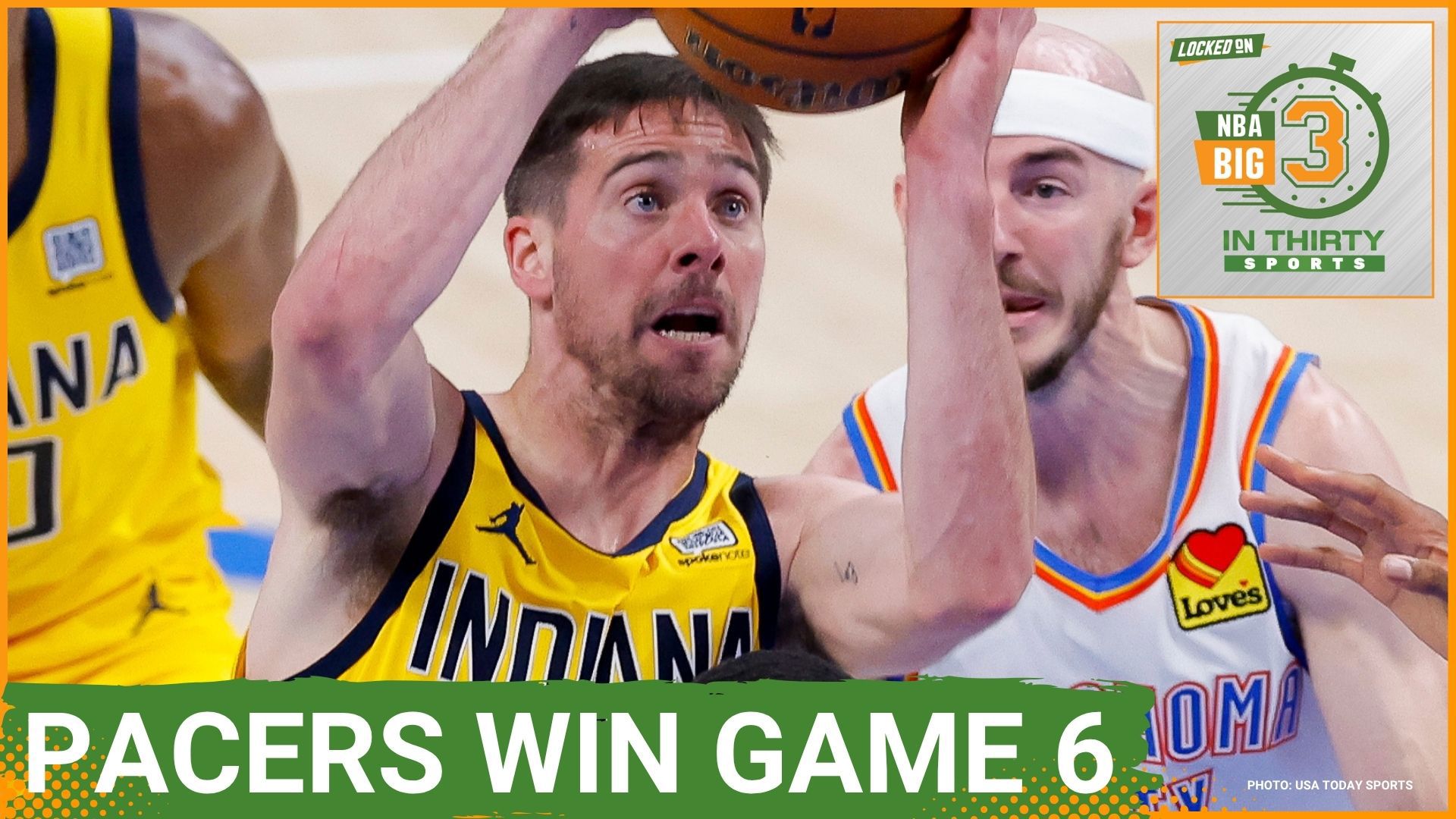 The Pacers beat the Thunder to force a Game 7 in Oklahoma City. OKC tries to solve the problems from Game 6 and more drama with Ace Bailey and the 76ers.