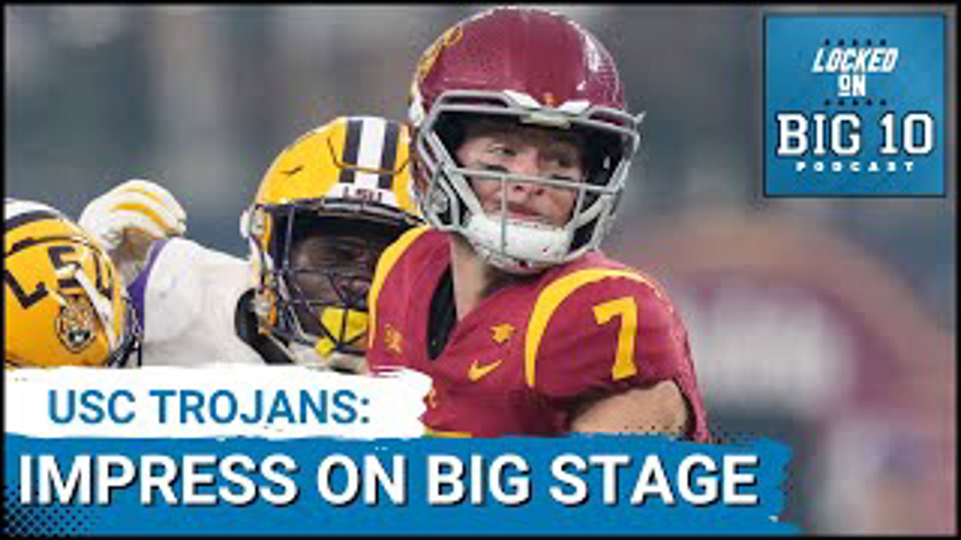 The USC Trojans football team opened the 2024 college football season in their first game as a member of the Big Ten and defeated the LSU Tigers in dramatic fashion.