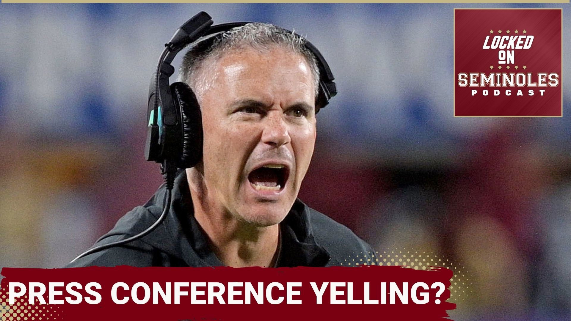 Florida State’s Mike Norvell was very loud during ACC media days, literally speaking. He went through a stretch where he was yelling into the microphone. Why?