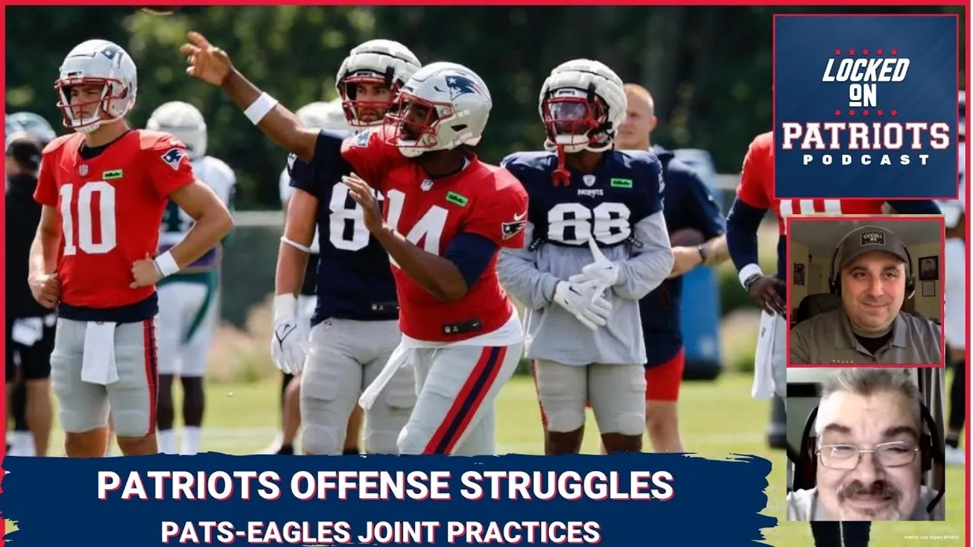 New England Patriots, Philadelphia Eagles Joint Practice Drake Maye