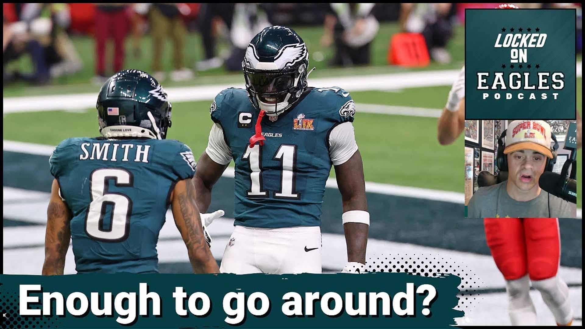 Will A.J. Brown and DeVonta Smith stay happy in a run-heavy offense? Do the Eagles need to sign another wide receiver to compete with a young supporting cast behind