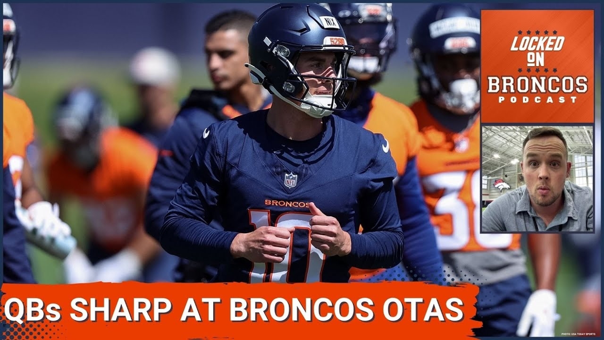 Denver Broncos QBs Bo Nix, Jarrett Stidham Sharp During Thursday's OTAs ...