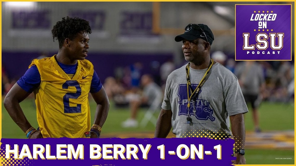 LSU 5 Star RB Harlem Berry 1-on-1 | HS Coach Raves About Bo Davis ...