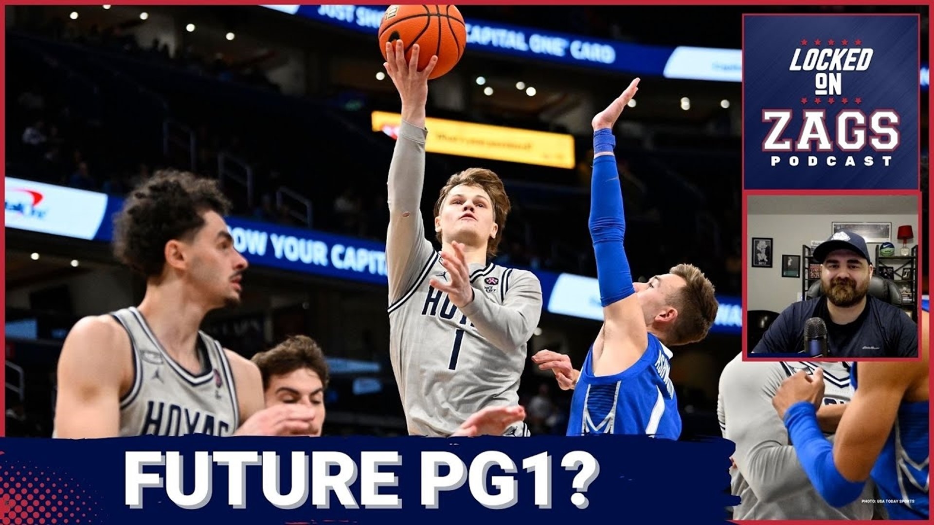 Mark Few and the Gonzaga Bulldogs are reportedly in contact with Georgetown guard Rowan Brumbaugh after he entered the NCAA transfer portal.