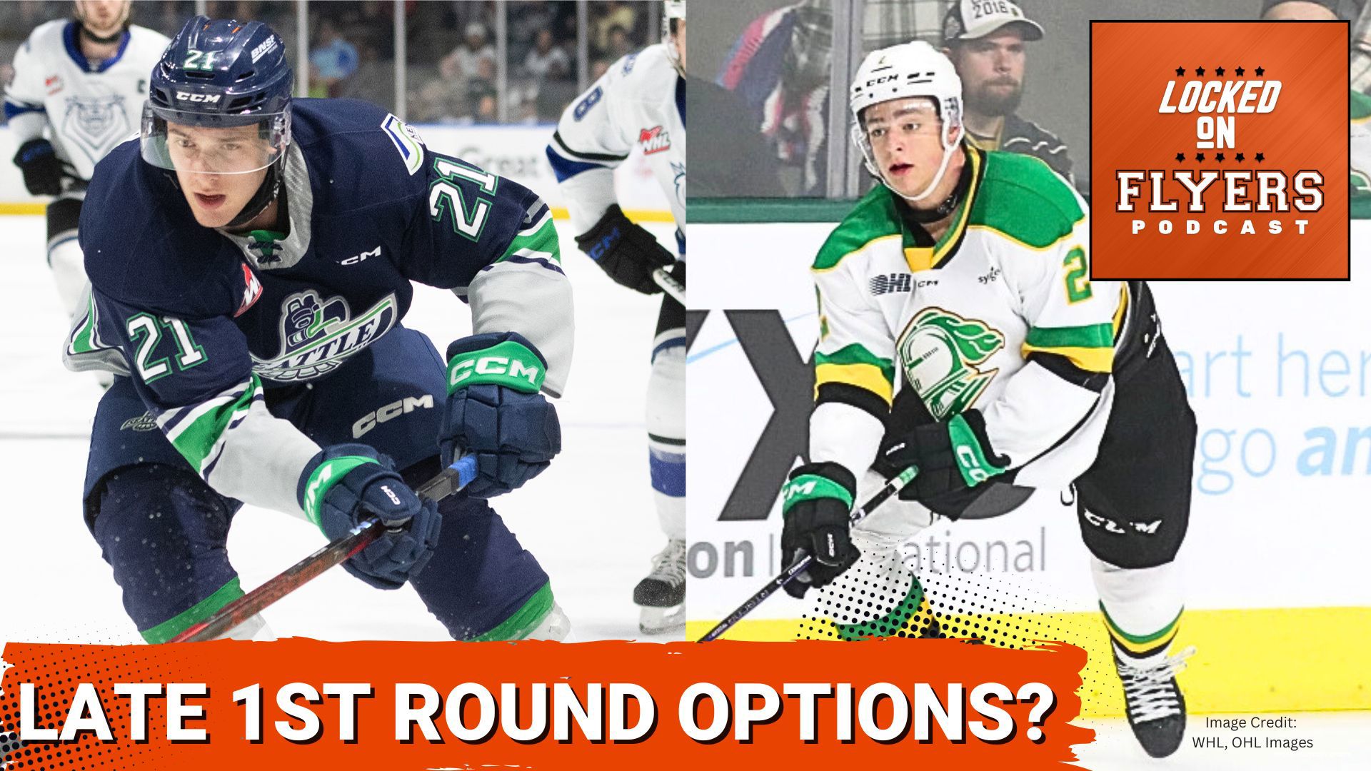Rachel & Russ discuss some trade rumors around the Philadelphia Flyers for Marco Rossi & Thatcher Demko. Plus late 1st round NHL draft options!