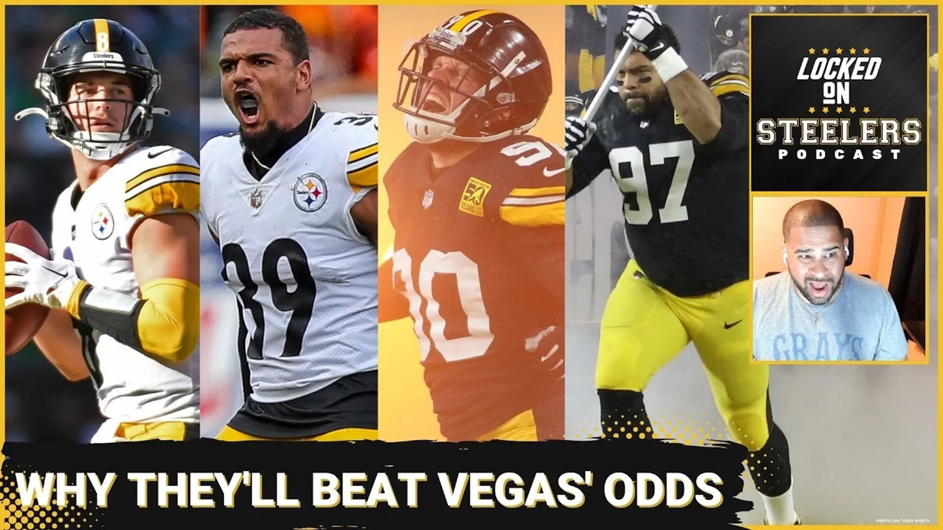 The Pittsburgh Steelers were given projections to finish last in the AFC North from Las Vegas, including odds that indicate they aren't favored to make the playoffs.