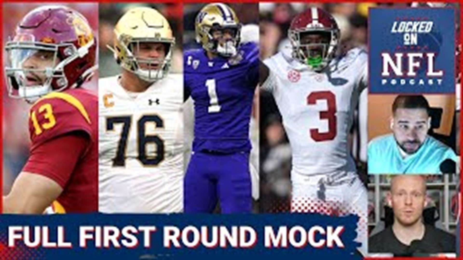 Chris Carter and James Rapien do a full first round mock draft of every pick, and alternate with who each team takes. Who do they have your team taking in the first?