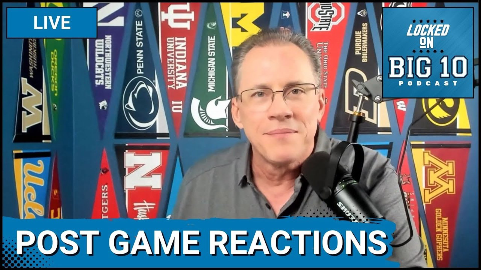 JOIN US for LIVE for post game reactions of #michiganfootball, #ohiostatefootball , #pennstatefootball, #nebraskafootball, #iowafootball, #oregonfootball and more!