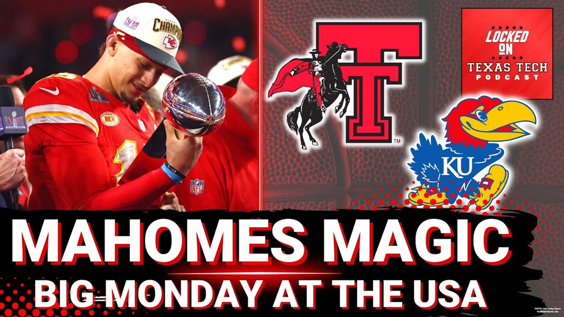 Today from Lubbock, TX, on Locked On Texas Tech:

- Mahomes magic
- wire to wire over UCF
- Big Monday, big opportunity