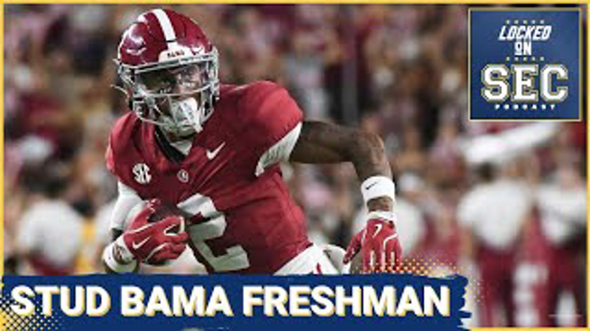 This episode covers Alabama's freshman wide receiver Ryan Williams' impressive debut, showcasing his on-field performance and maturity.