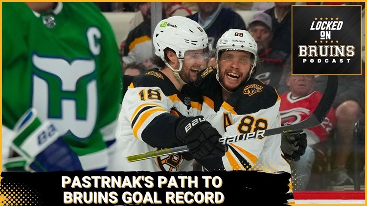 David Pastrnak's path to Boston Bruins' all-time goals record + Presidents' Tropy clinching scenario