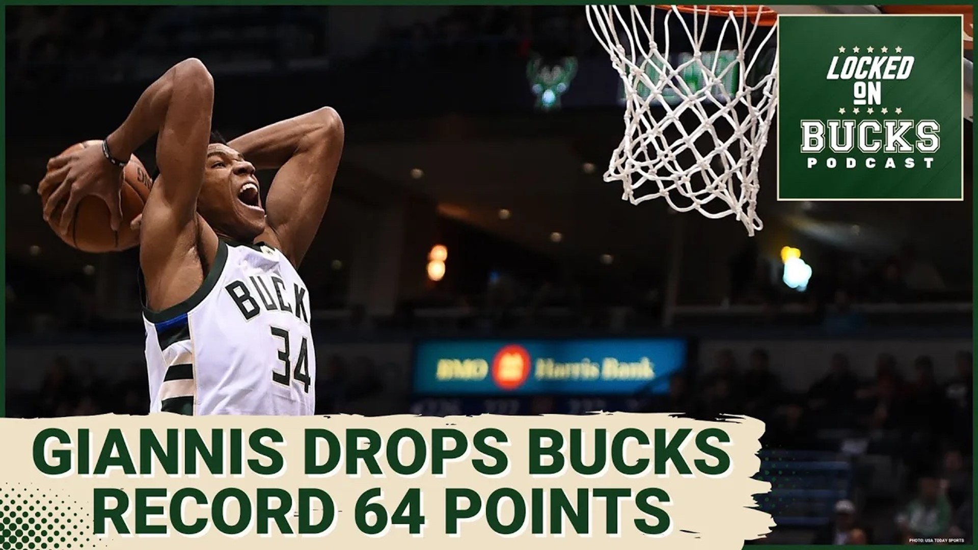 Giannis Antetokounmpo scores franchise-record 64 points, Bucks