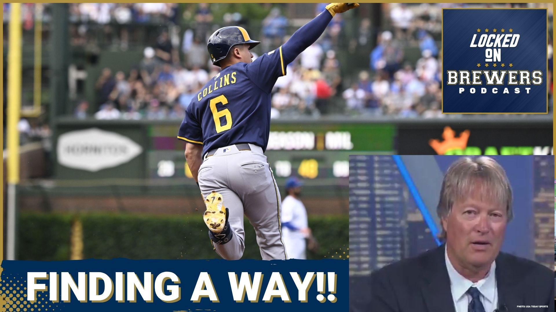 The Milwaukee  Brewers hung on to gain a split in their critical series at Wrigley Field against the Chicago Cubs