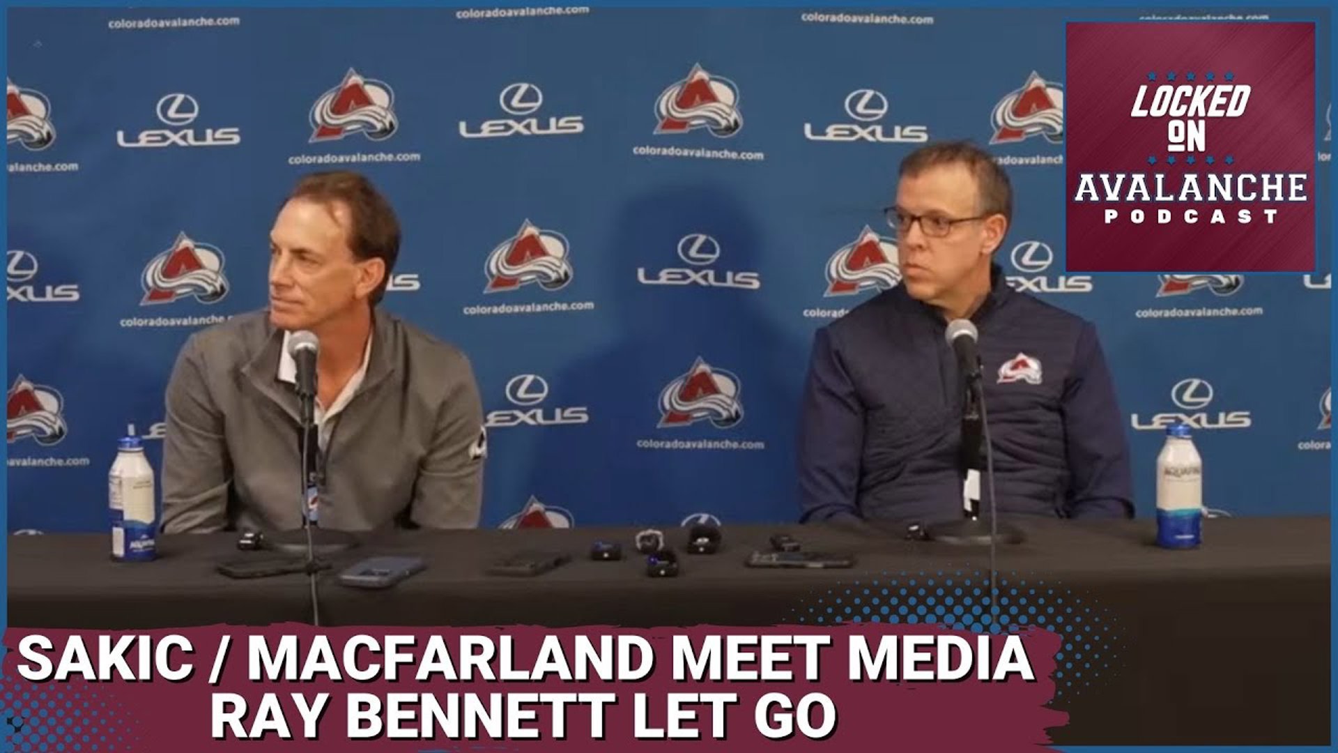 Joe Sakic and Chris MacFarland Face the Media. Ray Bennett Fired.