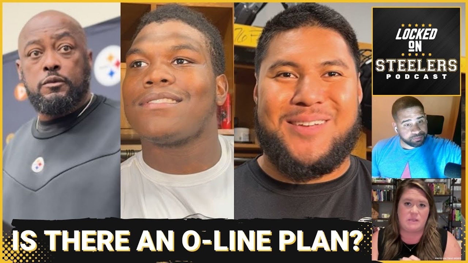 The Pittsburgh Steelers look like their offensive line plan is unclear.