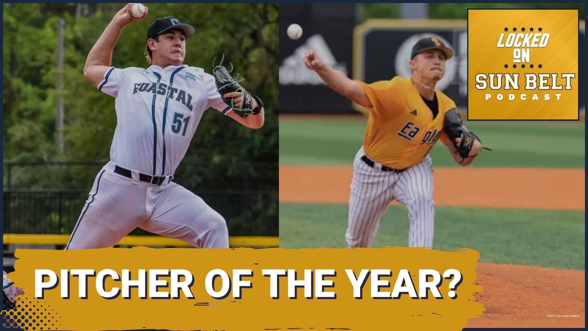Will Coastal Carolina's Jacob Morrison or Southern Miss's J.B. Middleton be named the Sun Belt Pitcher of the Year?