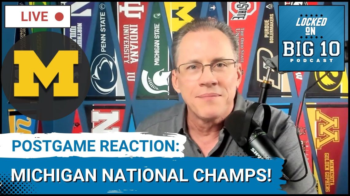 LIVE REACTION: Michigan BEATS UConn to WIN NCAA Men's Basketball National Championship!