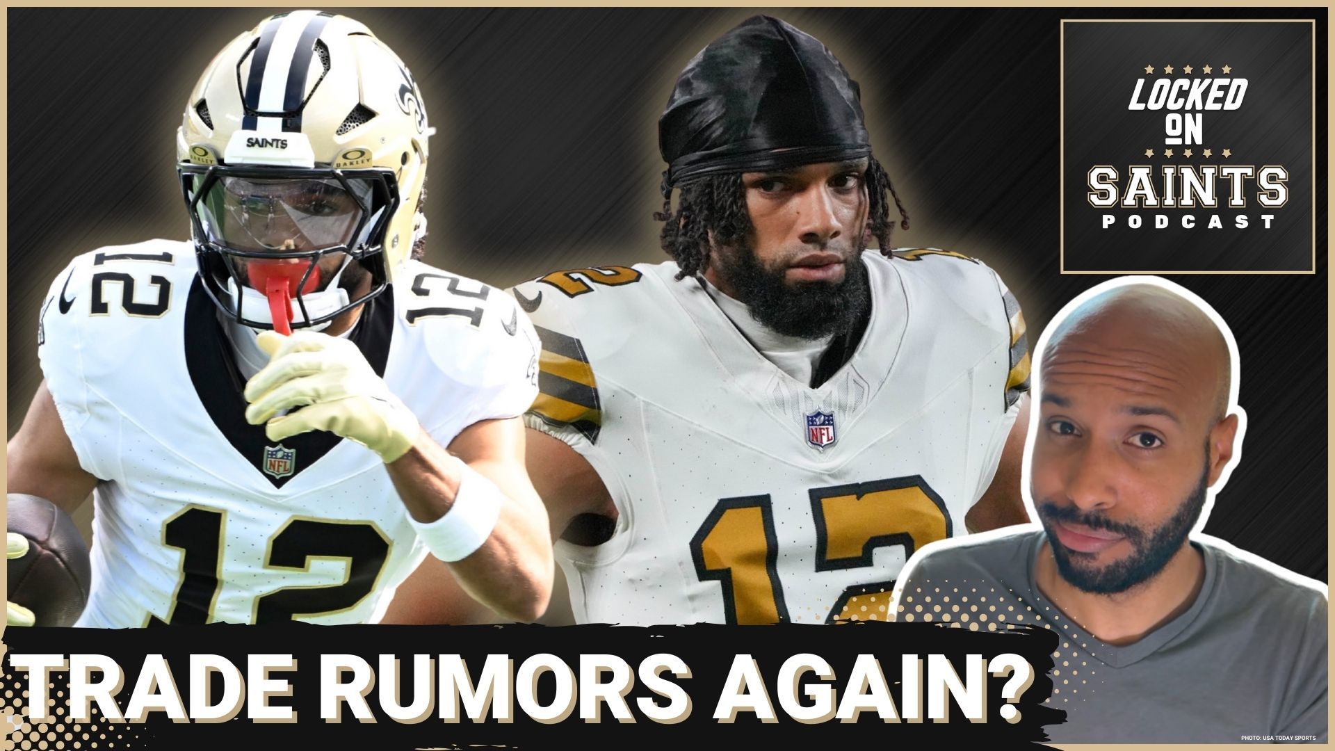The New Orleans Saints see trade rumors swirl around star wide receiver Chris Olave yet again.
