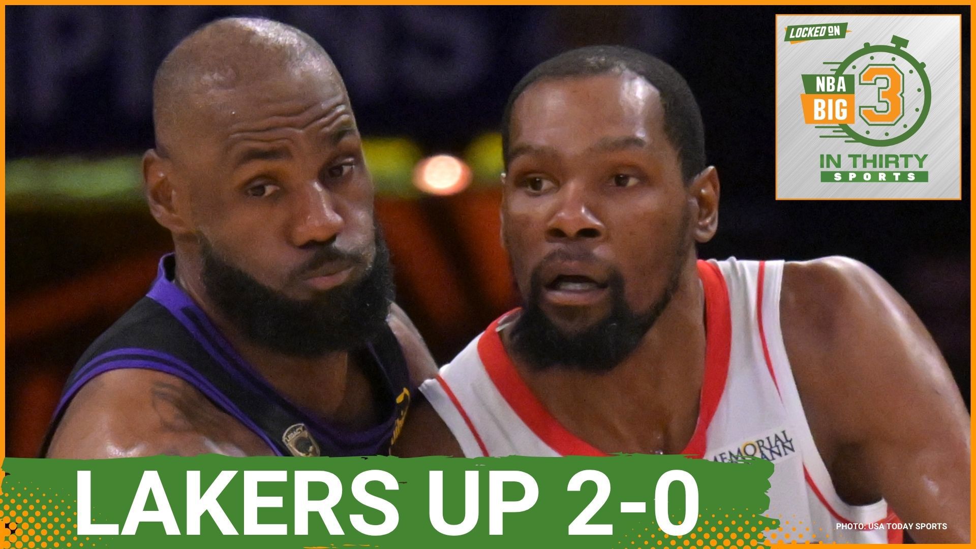 Lakers Take 2-0 LEAD After Beating Rockets Again | The Big 3 in 30 NBA ...