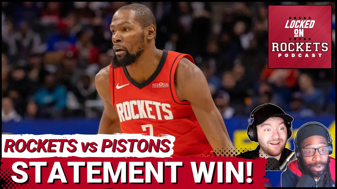 Houston Rockets STUN Detroit Pistons With Kevin Durant's FLAWLESS 32 Points & Reed Sheppard TAKEOVER