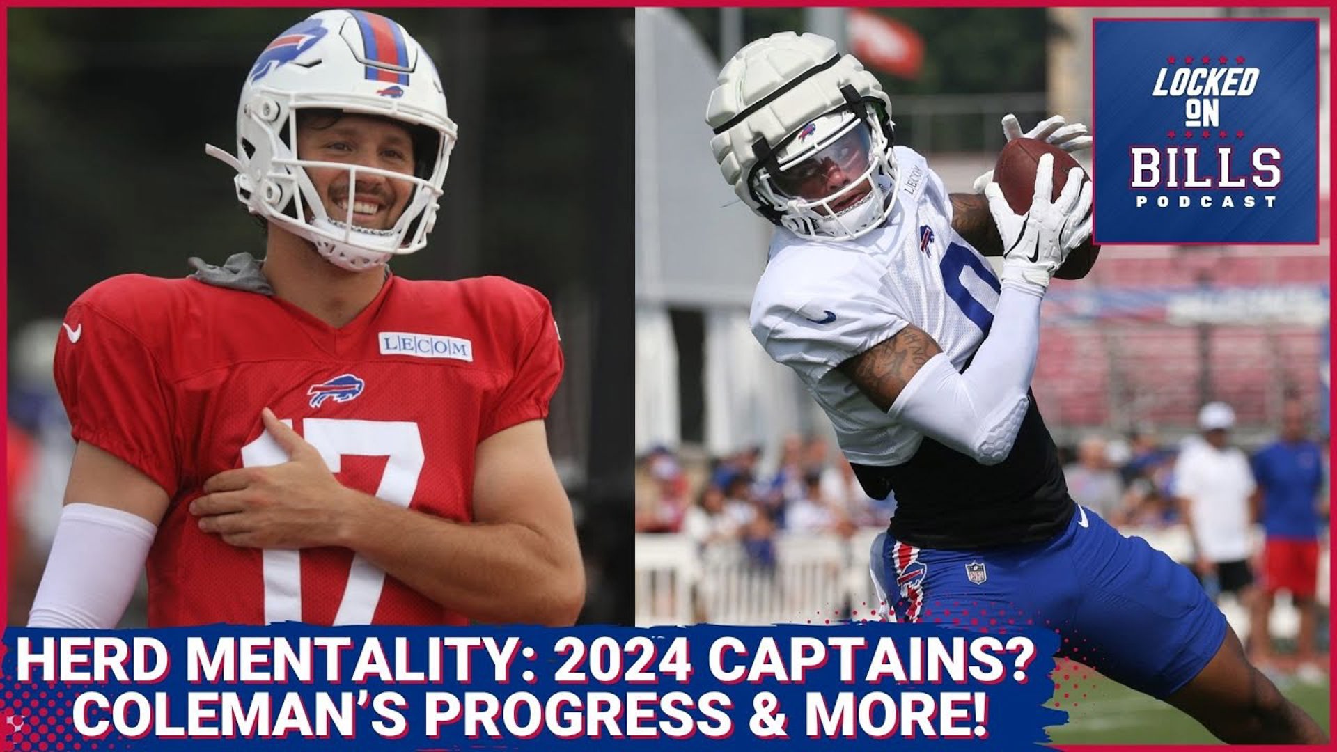 Buffalo Bills 2024 captains, Keon Coleman’s development, Sean McDermott DB whisperer & more!