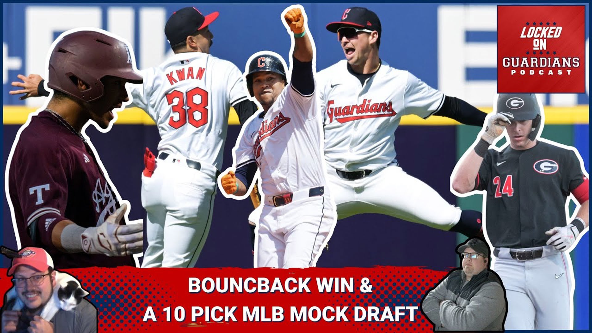 In honor of the NFL draft, we do a 10 pick MLB mock draft, giving our selections for each pick, including the Guardians at #1 overall.