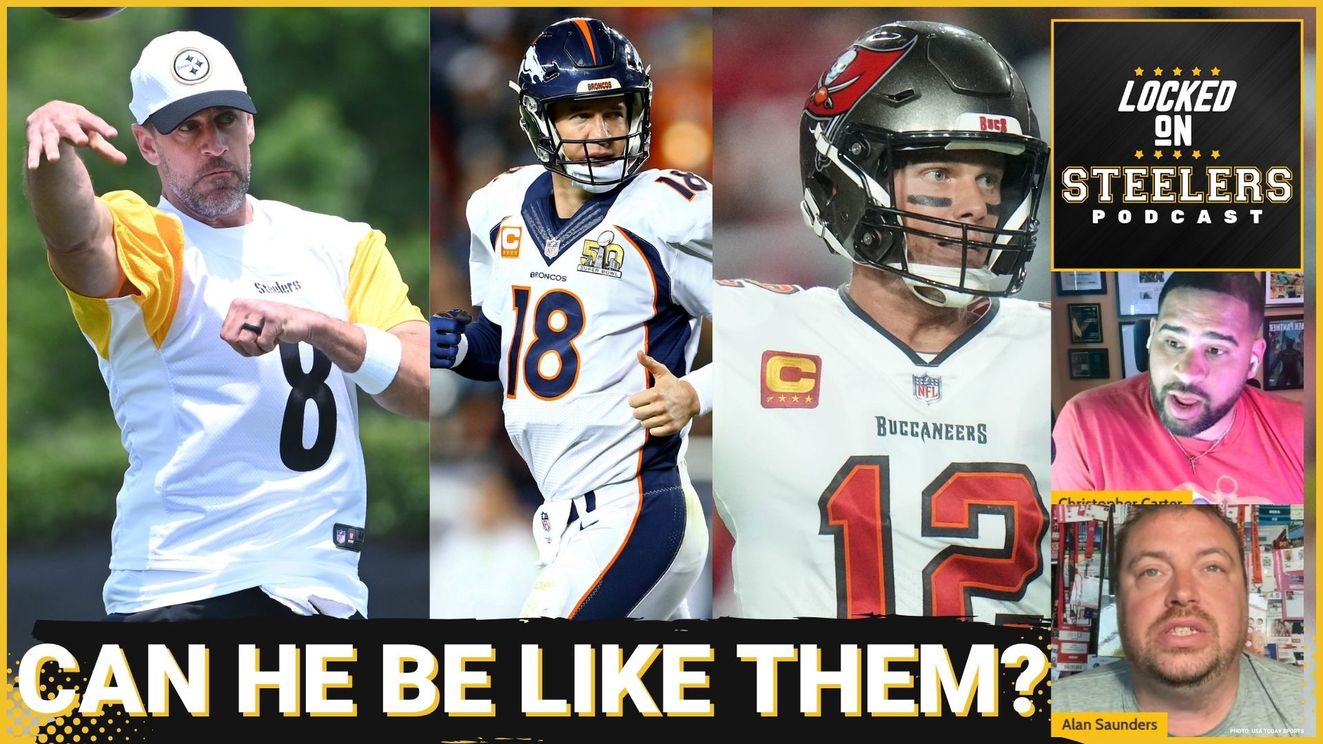 The Steelers brought Aaron Rodgers in the later part of his career to help the offense. But could Rodgers' follow a similar path as Peyton Manning and Tom Brady?