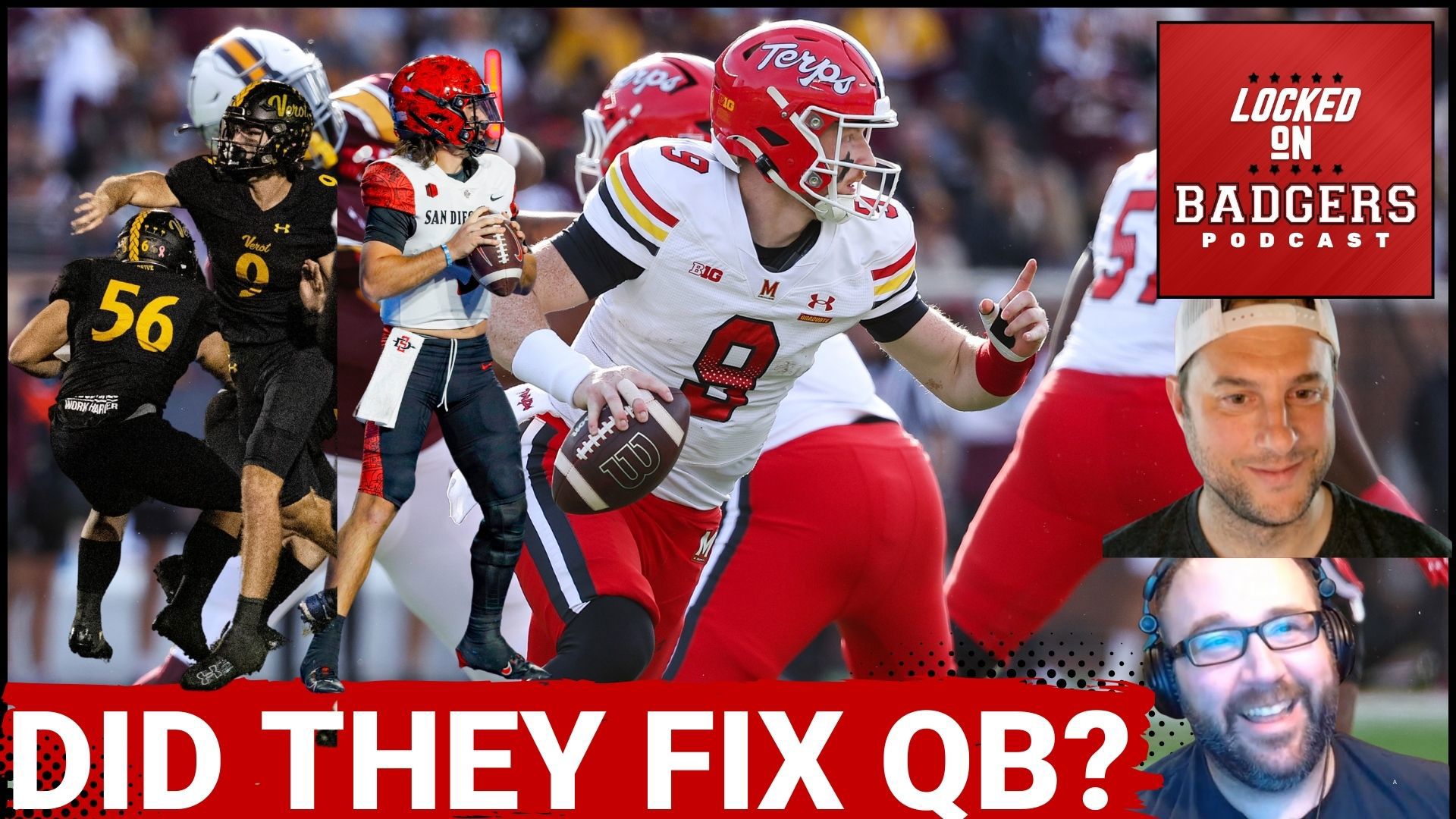 Billy Edwards Jr. practicing with the Wisconsin football team