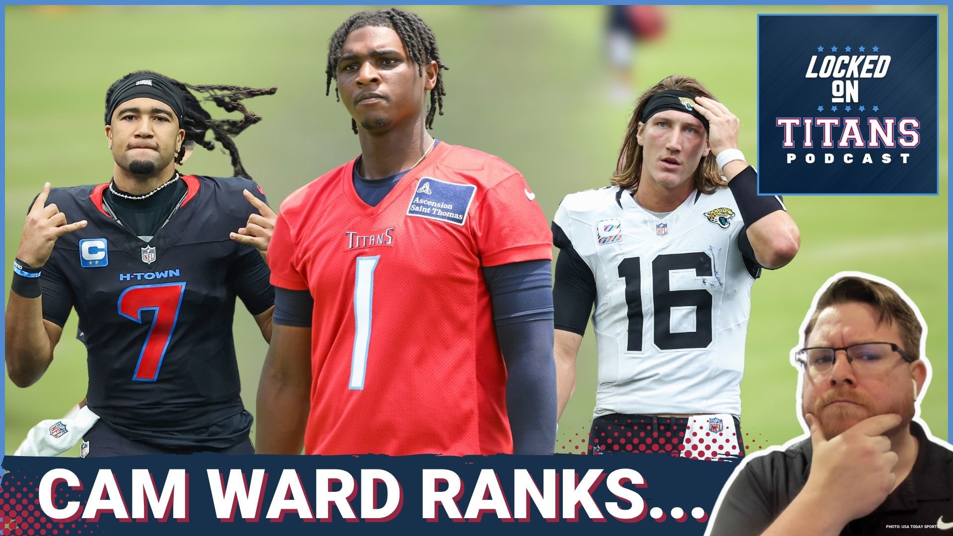 RANKING AFC SOUTH POSITION GROUP: Cam Ward would rank third among the starting quarterbacks in the AFC South going into the season if you are being realistic.