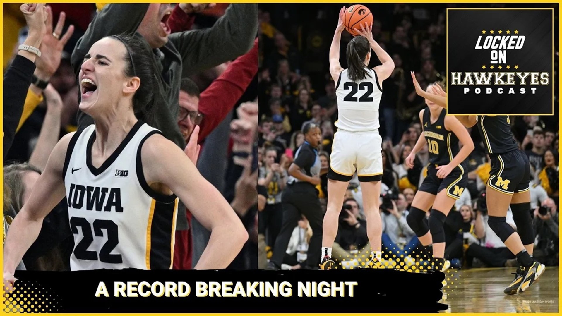 Caitlin Clark set a new NCAA scoring record in a Big Ten win over Michigan. 

Thoughts on the icon, how she broke the record and how lucky Hawkeye fans.