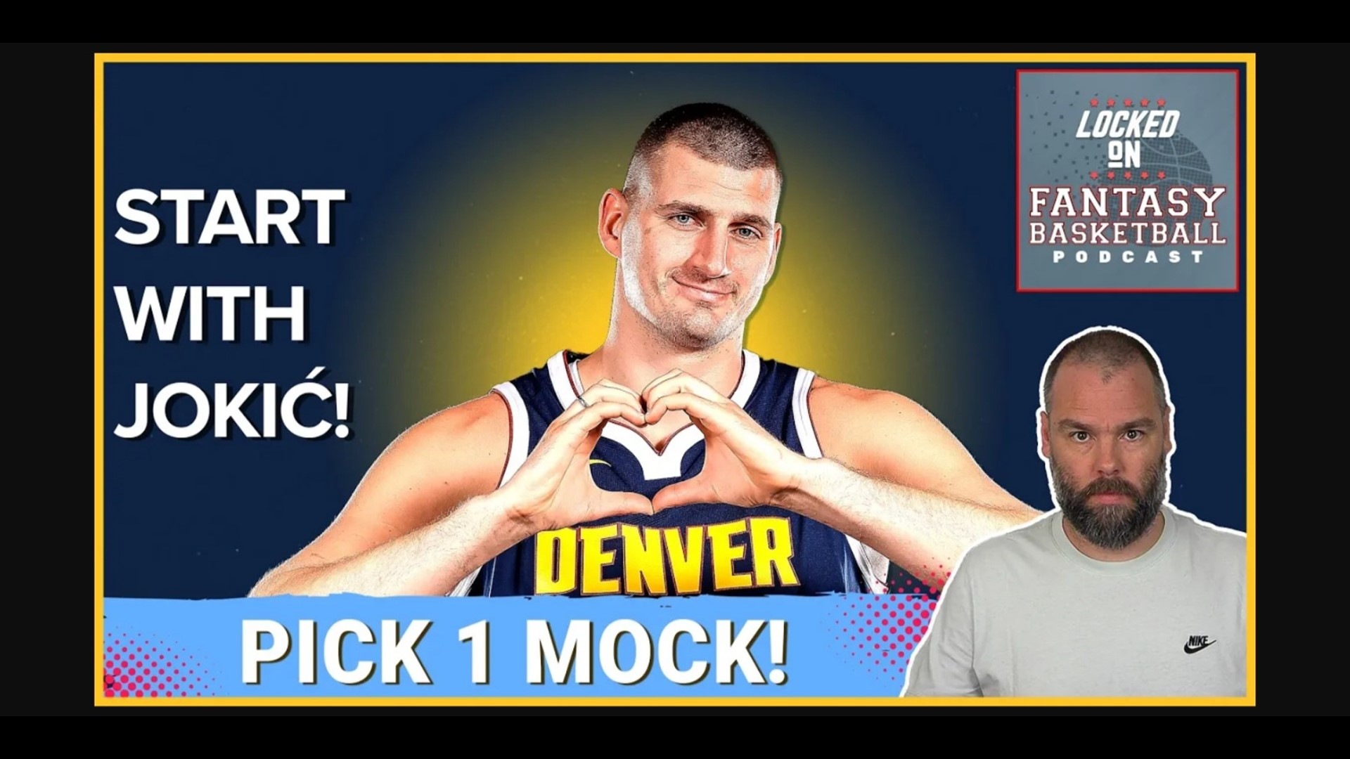 Starting Strong With Jokic: Fantasy Basketball Mock Draft From