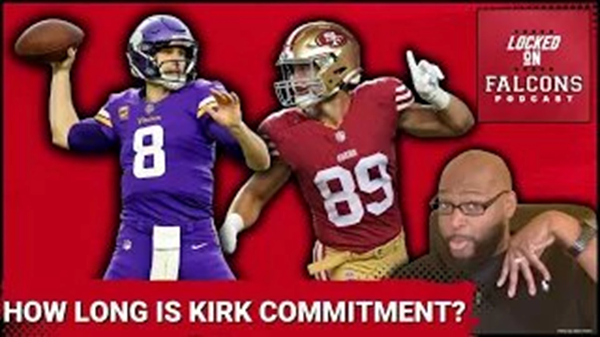 How long are the Atlanta Falcons committed to Kirk Cousins?