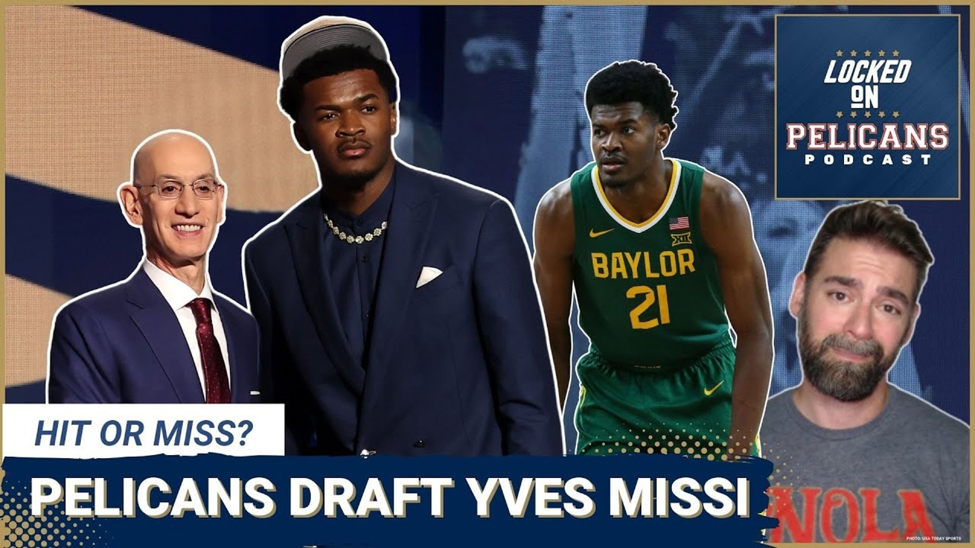 The New Orleans drafted Yves Missi from Baylor with the 21st overall pick to be their center next to Zion Williamson.