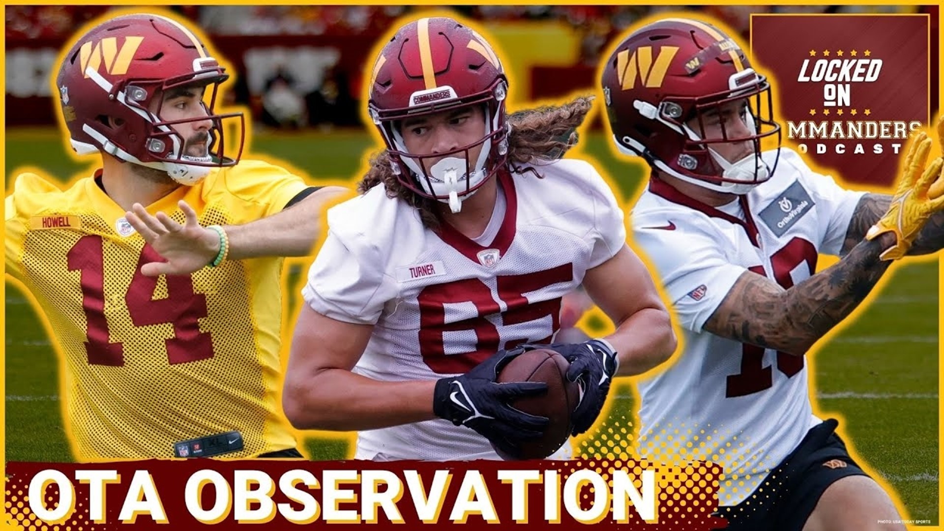 Washington Commanders OTA practice No. 2 featured three standout players as quarterback Sam Howell, receiver Kazmeir Allen, and tight end Cole Turner stood out.