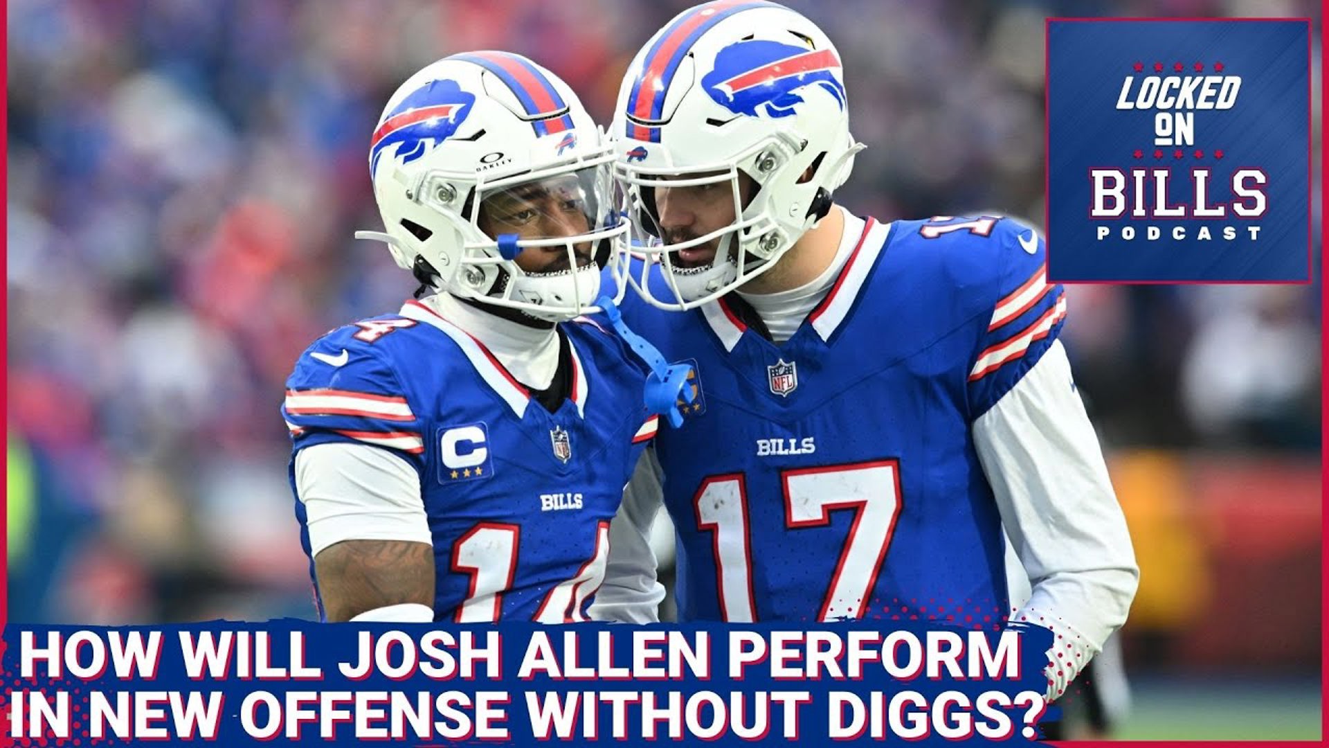 How will the new Buffalo Bills offense without Stefon Diggs impact the performance of Josh Allen?