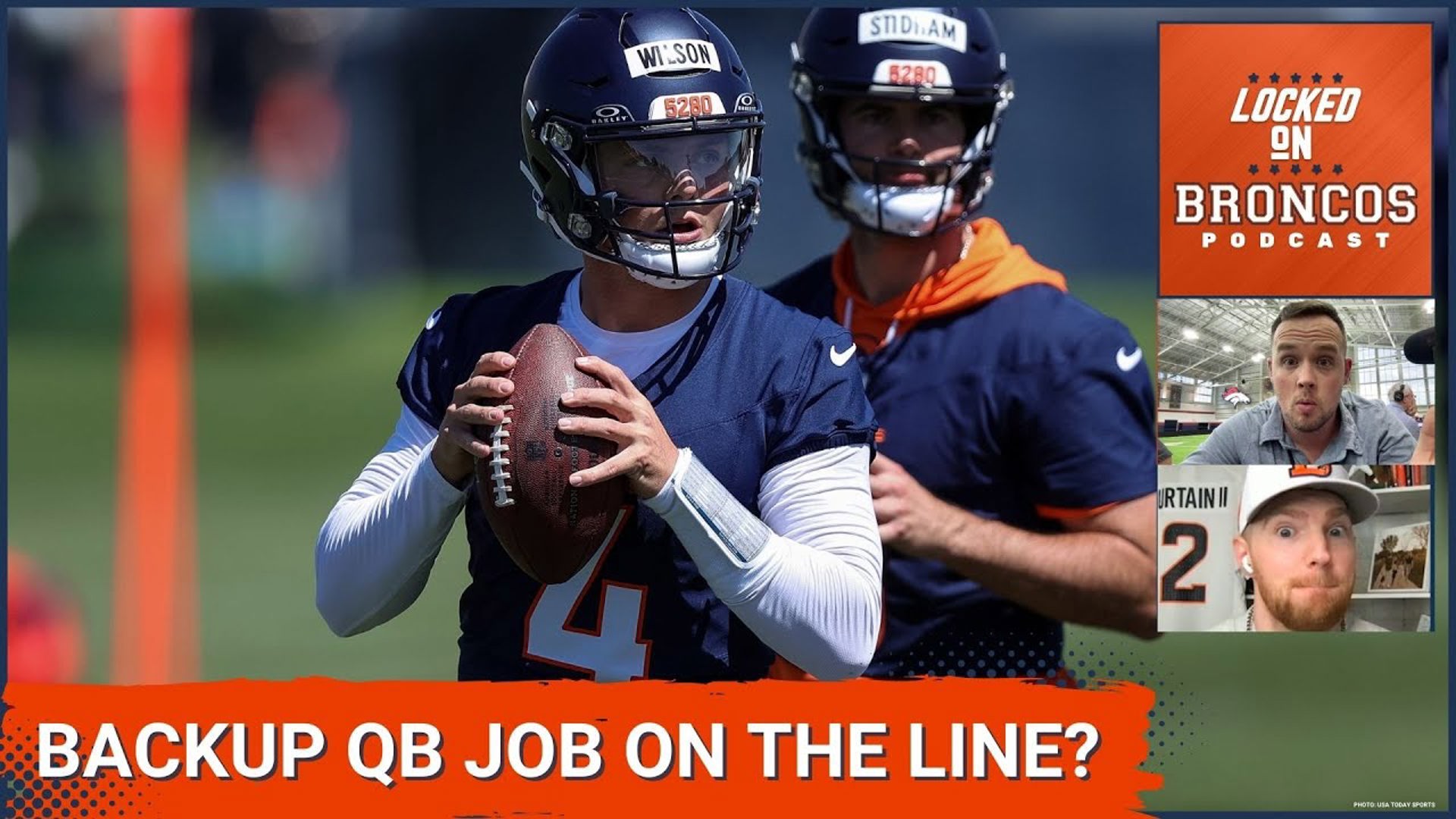 Are Zach Wilson and Jarrett Stidham competing for the Denver Broncos backup quarterback job after the team named Bo Nix the starter?