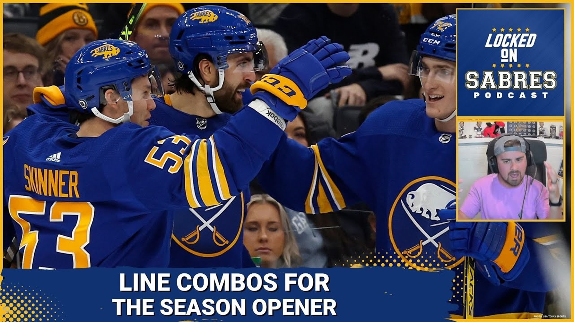 Line combos for Sabres opening night